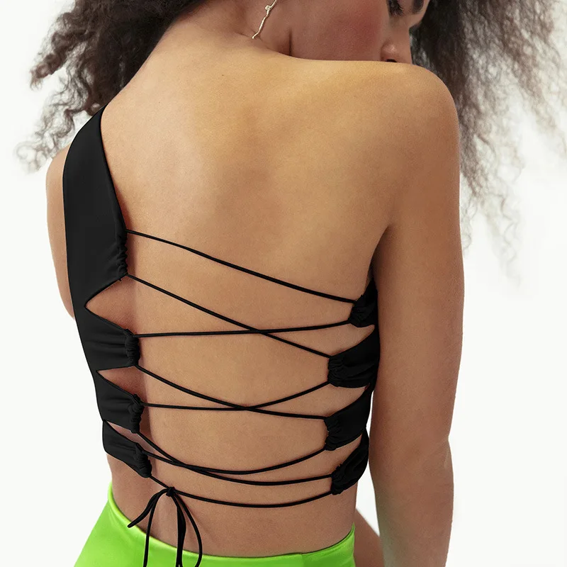 Yingchao 2021Drop Shipping Summer Sexy Sleeveless One Shoulder Bandage Crop Top Shirt Bodycon Vest Women Fashion T-shirt Tops
Yingchao 2021Drop Shipping Summer Sexy Sleeveless One Shoulder Bandage Crop Top Shirt Bodycon Vest Women Fashion T-shirt Tops