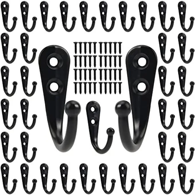 New W4237 Coat Hooks Wall Mounted Single Prong Robe Hook Towel Hooks with 30 Screws for Bags, Customized
New W4237 Coat Hooks Wall Mounted Single Prong Robe Hook Towel Hooks with 30 Screws for Bags, Customized