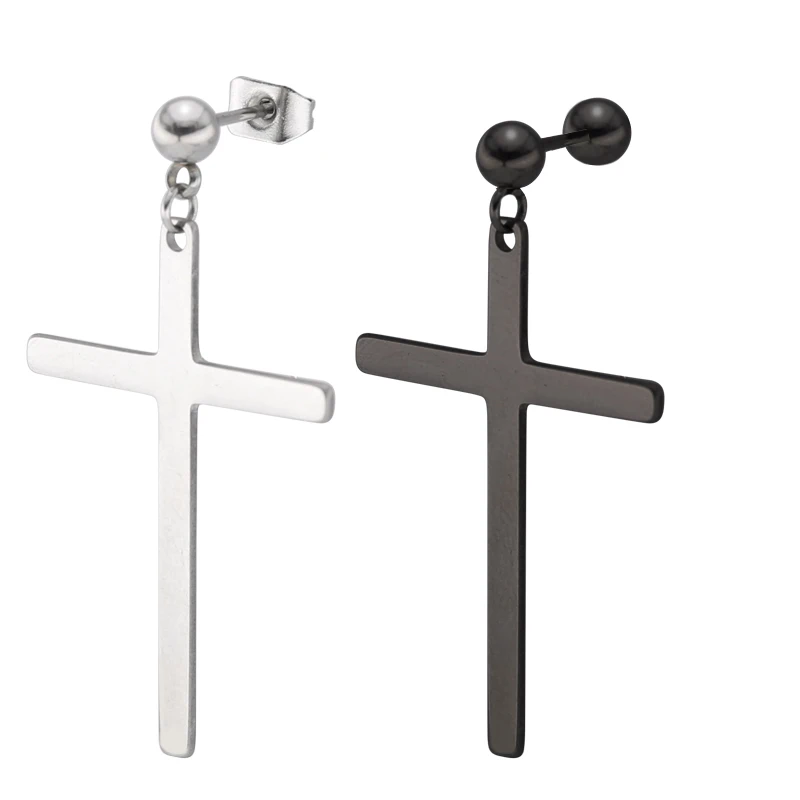 Trendy african statement long cross ball stud earrings exaggerated big earrings stainless steel drop earrings in bulk, Silver color
Trendy african statement long cross ball stud earrings exaggerated big earrings stainless steel drop earrings in bulk, Silver color