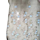 Lace Fabric Bead High End 3d Flower Crystal Beaded With Pearls Embroidered For Dress