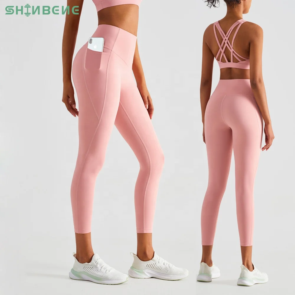 SHINBENE Custom Logo 25" Women Yoga Leggings with Pocket Ladies High Waist Solid Fitness Gym Tights Training Wear
SHINBENE Custom Logo 25" Women Yoga Leggings with Pocket Ladies High Waist Solid Fitness Gym Tights Training Wear