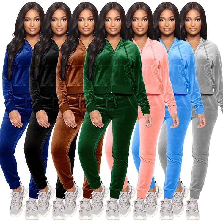 New Stylish 2021 Solid Color Long Sleeve velvet autumn Ladies Two Piece Sets Women 2 Piece Set Clothing
New Stylish 2021 Solid Color Long Sleeve velvet autumn Ladies Two Piece Sets Women 2 Piece Set Clothing