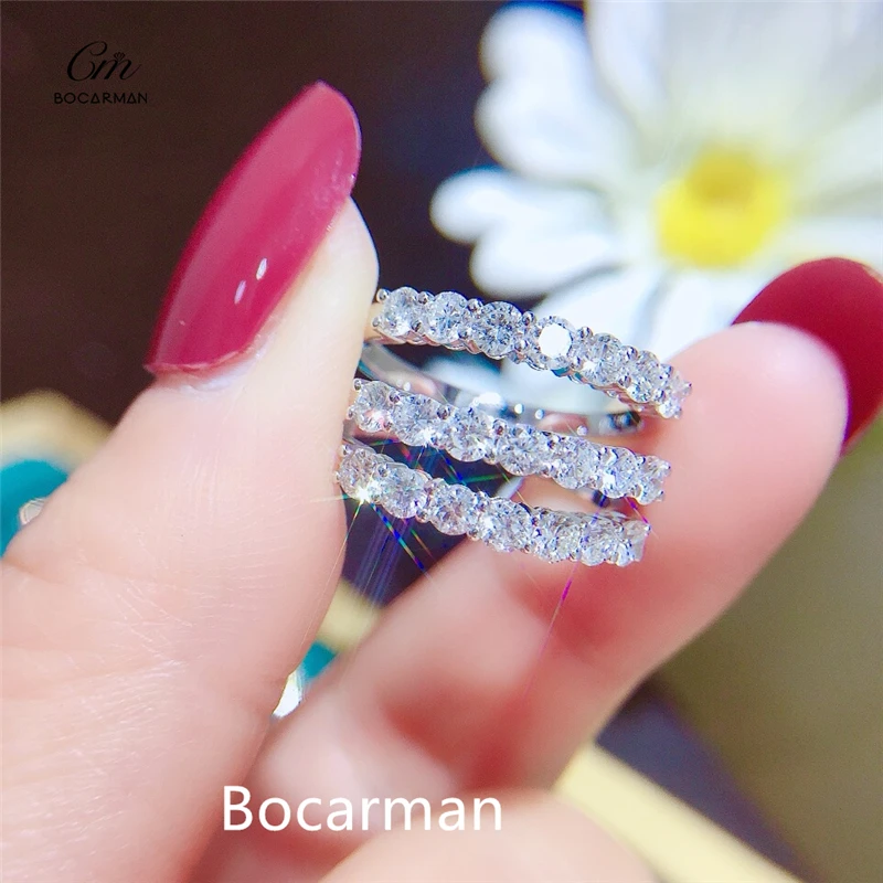 Moissanite ring 925 Silver plated 18K white gold loose diamond Seven stars ring Lady wedding rings, holiday gifts
Moissanite ring 925 Silver plated 18K white gold loose diamond Seven stars ring Lady wedding rings, holiday gifts