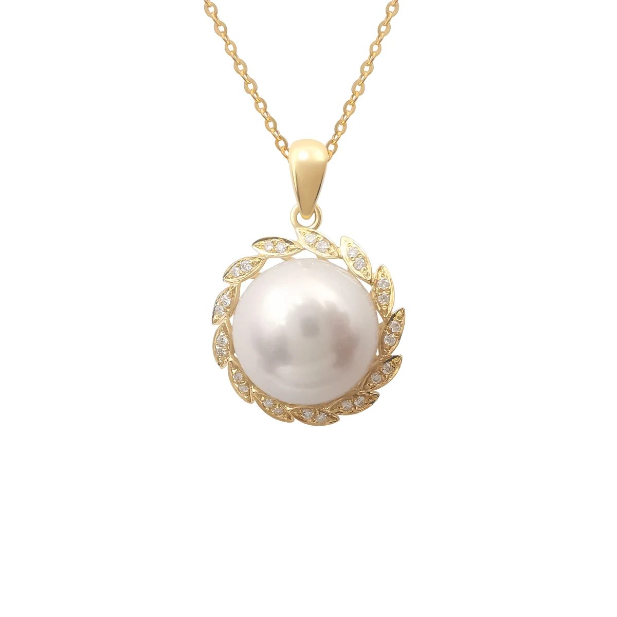 AU750 18k Solid Gold Pendant Necklace Classic Pearl Diamond Solid Yellow Gold Necklace Women Jewelry
AU750 18k Solid Gold Pendant Necklace Classic Pearl Diamond Solid Yellow Gold Necklace Women Jewelry