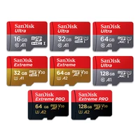 

Wholesale Original SanDisk flash tf card 16gb 32GB 64GB 128GB 200gb 256GB 400gb Micro SD Cards A1 Ultra Memory Card