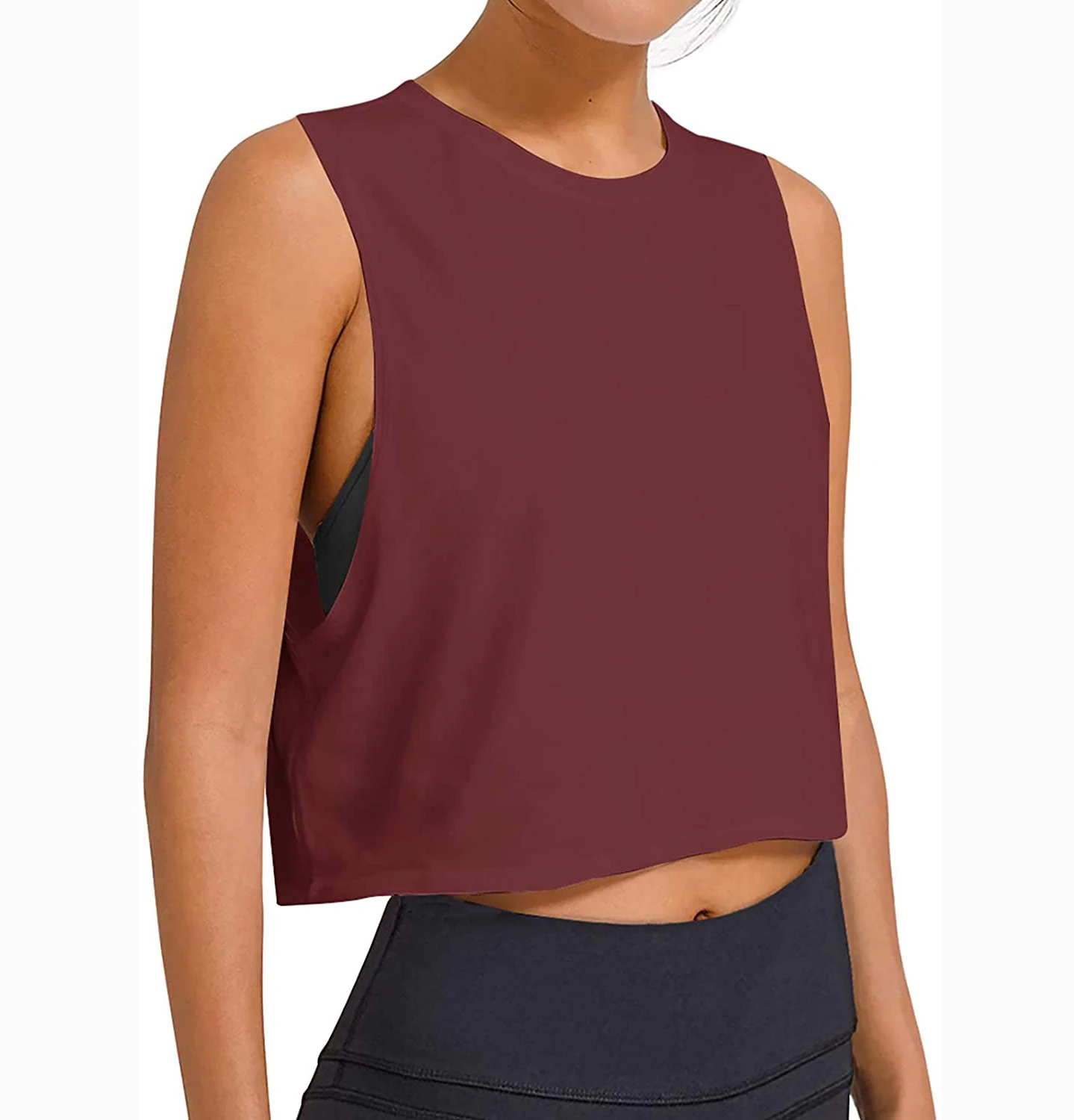 Crop Tops Workout Tops Loose Sleeveless Cropped Muscle Tank Open Back Shirts Gym Exercise Clothes for Women, Customized color
Crop Tops Workout Tops Loose Sleeveless Cropped Muscle Tank Open Back Shirts Gym Exercise Clothes for Women, Customized color