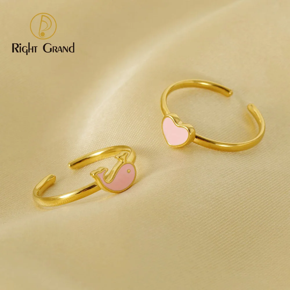 Stainless steel love enamel ring female opening adjustable ring fashion dolphin ring female
Stainless steel love enamel ring female opening adjustable ring fashion dolphin ring female