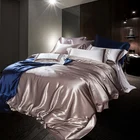 Two-sided Real Silk Four Paper Set Summer 100 Mulberry Silk Sheet Bed Cover Quilt Cover Pillow Case