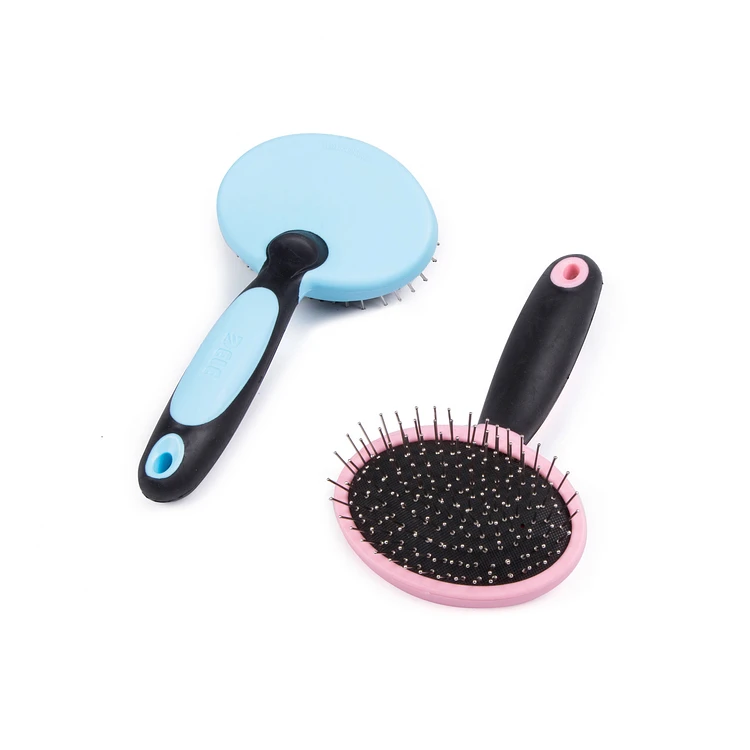 Pet grooming TPR PP handle large self-cleaning pin brush, Blue, pink or customized color
Pet grooming TPR PP handle large self-cleaning pin brush, Blue, pink or customized color