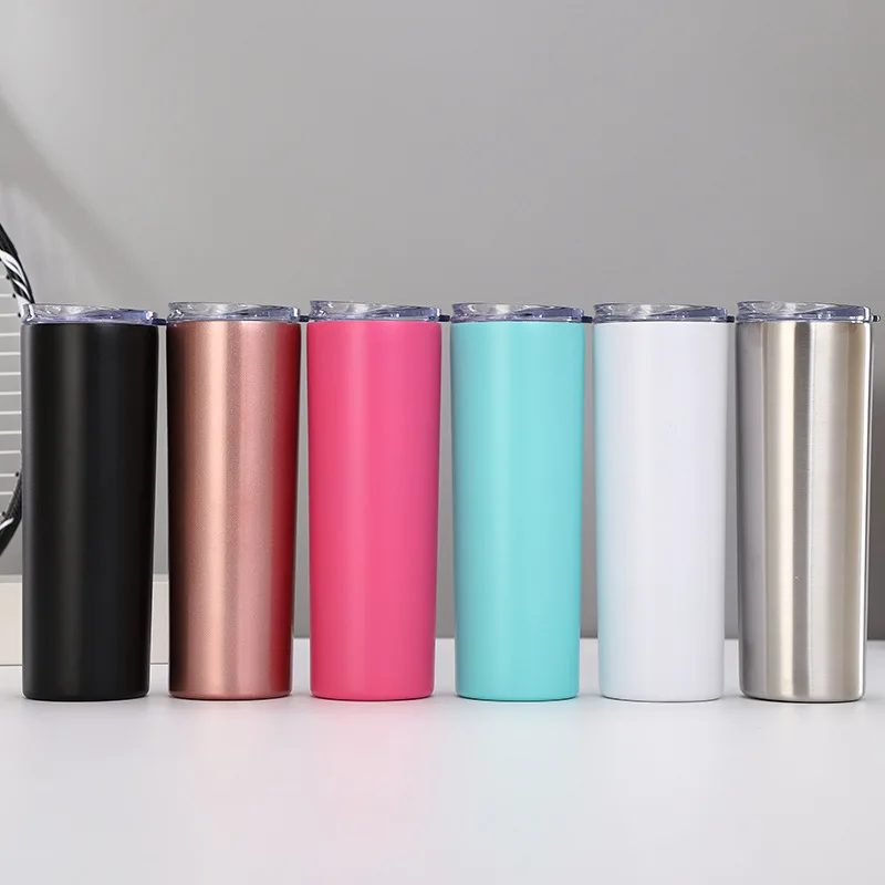 20oz 30oz slim stainless steel with straw skinny coffee tumbler insulation double wall vacuum mug, Customized color
20oz 30oz slim stainless steel with straw skinny coffee tumbler insulation double wall vacuum mug, Customized color