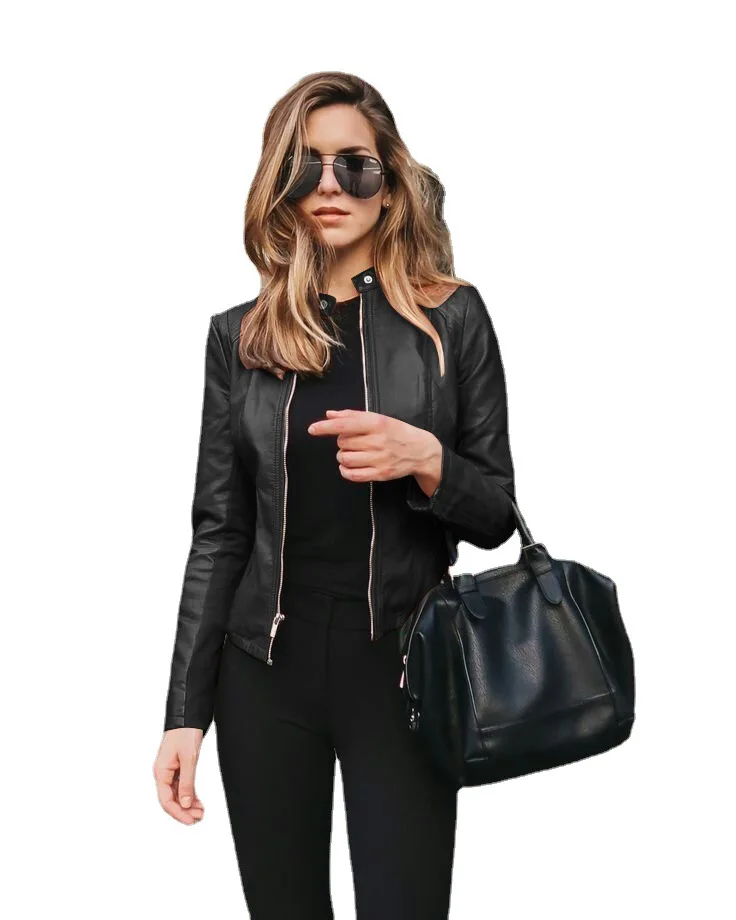 Women Elegant Coat Solid Long Sleeves Blazers Shirt Coat Fashion Zipper PU Leather Jacket
Women Elegant Coat Solid Long Sleeves Blazers Shirt Coat Fashion Zipper PU Leather Jacket