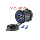 Usb Car Charger Usb 12V 24V 4.2A Fast Charging Car Charger Dual USB