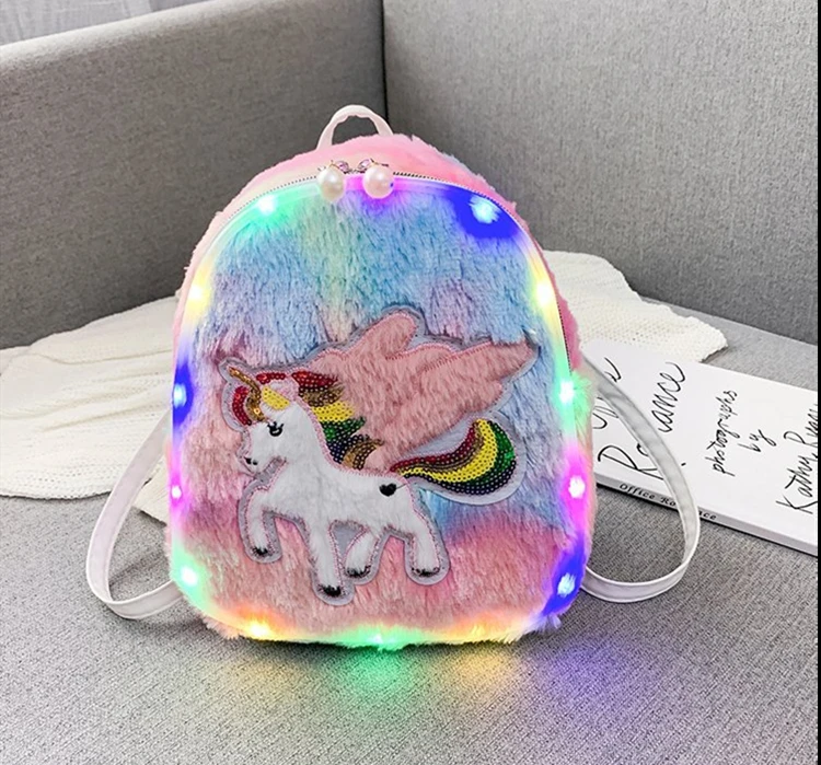 Adorable Plush Soft Unicorn Pattern With Lamp Sequins Baby Backpack Girl Shoulder Bag Kids School Bag, Picture color
Adorable Plush Soft Unicorn Pattern With Lamp Sequins Baby Backpack Girl Shoulder Bag Kids School Bag, Picture color