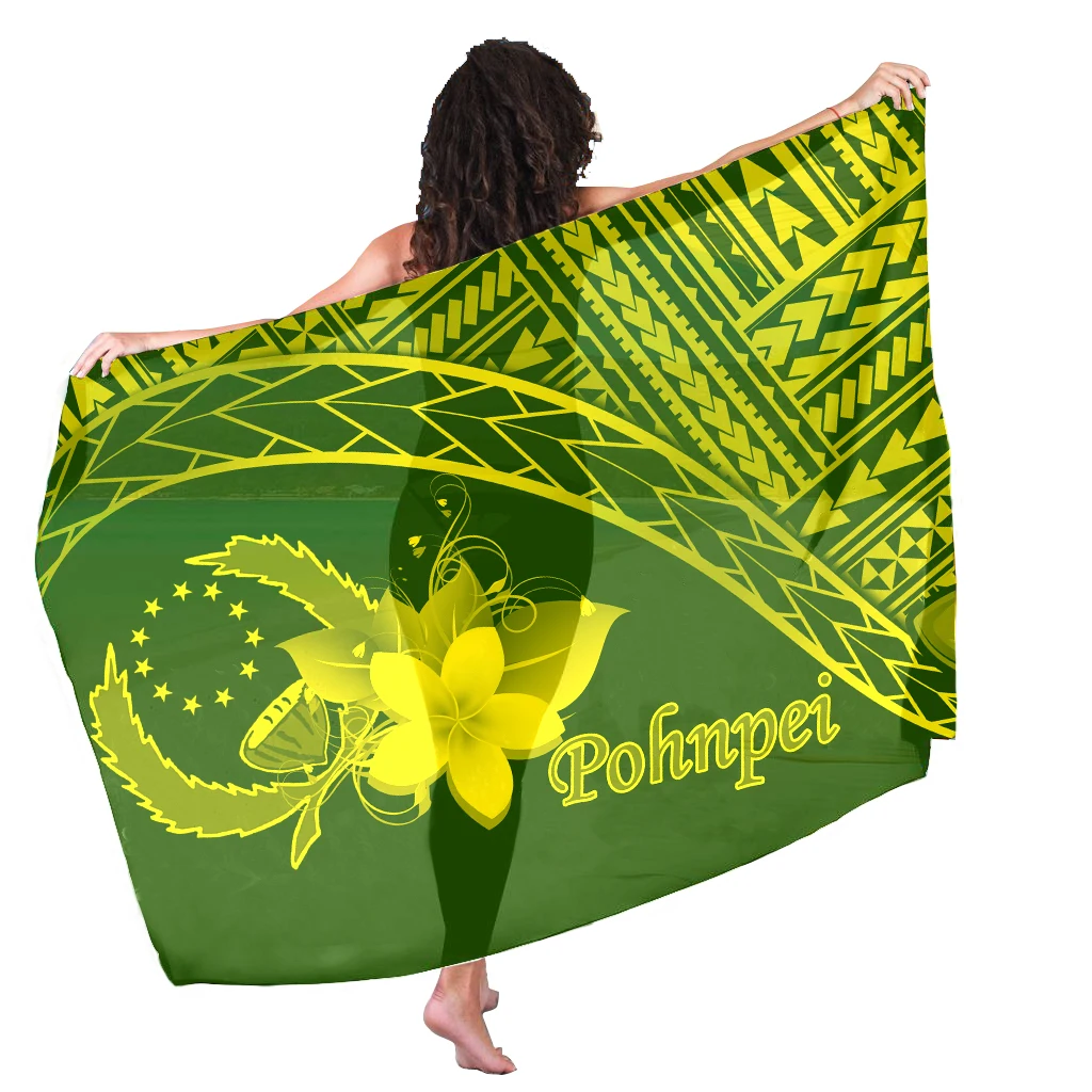 Customize Green Hawaiian Sarongs Microfiber Beach Towel Women Pohnpei Flag Tribla Print Custom Logo Beach Towel Wholesale Sarong
Customize Green Hawaiian Sarongs Microfiber Beach Towel Women Pohnpei Flag Tribla Print Custom Logo Beach Towel Wholesale Sarong