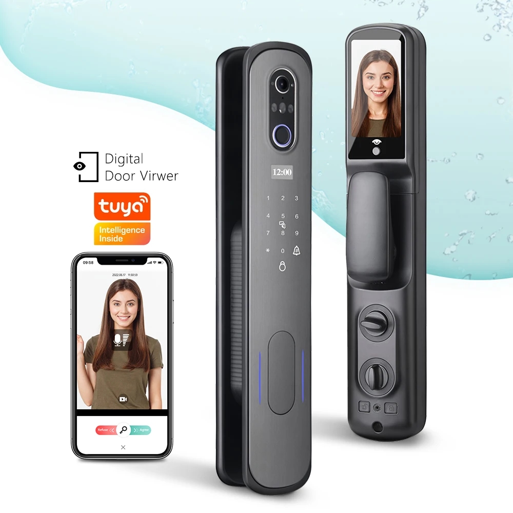 Eseye Smart Home Automatic 3D Face Recognition Tuya Wifi Fingerprint Smart Door Lock
Eseye Smart Home Automatic 3D Face Recognition Tuya Wifi Fingerprint Smart Door Lock