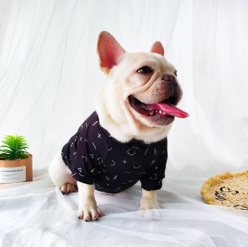 Custom French bulldog summer clothes geometry black cheap female dog clothes dog blank tshirt clothes
Custom French bulldog summer clothes geometry black cheap female dog clothes dog blank tshirt clothes