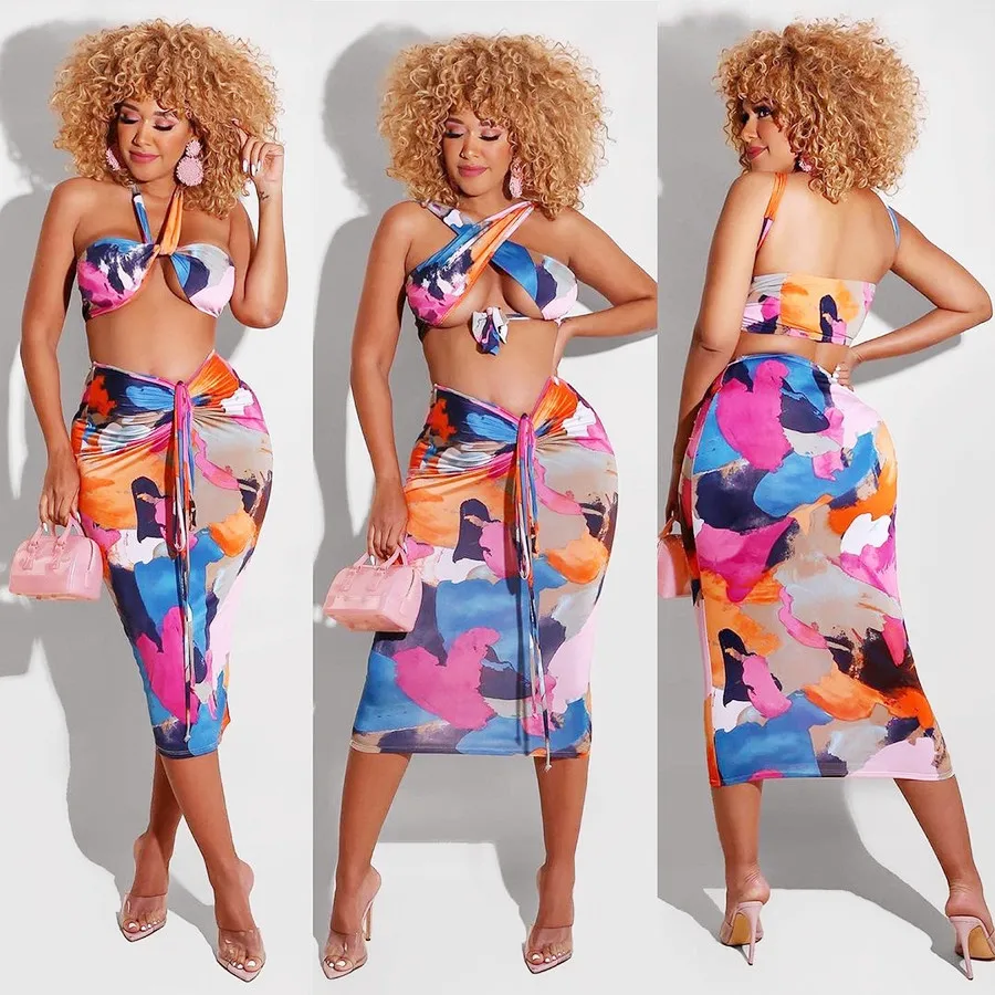 Nibber K21S00782 Wholesale factory customized 2021 new casual two-piece set tight tank tops+color printing Patchwork streetwear
Nibber K21S00782 Wholesale factory customized 2021 new casual two-piece set tight tank tops+color printing Patchwork streetwear