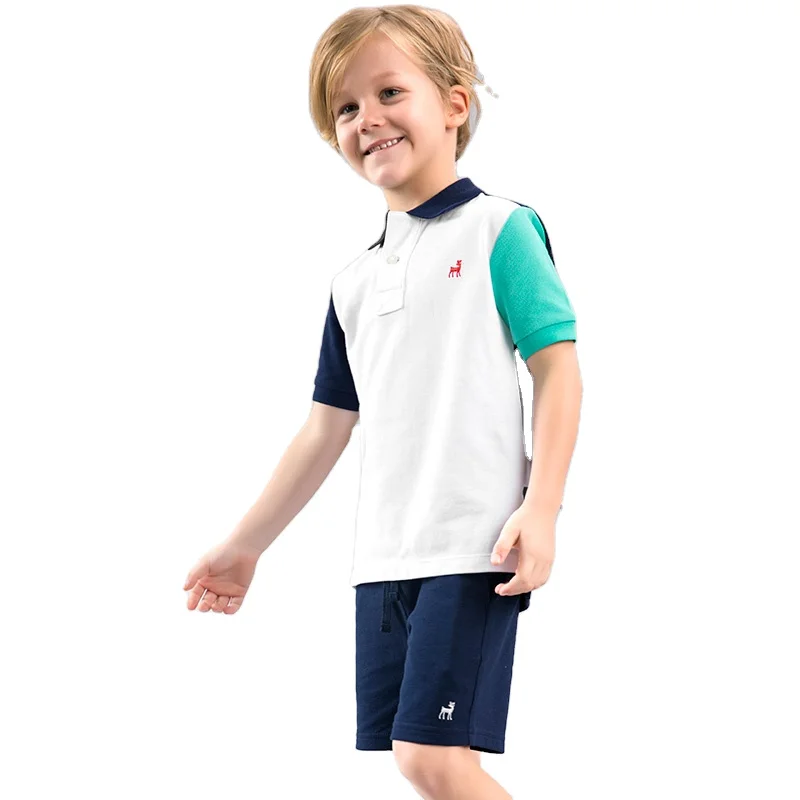 Children Color Block Uniform Style Baby Boy Clothing Boys summer Polo Cotton T Shirt For Sports
Children Color Block Uniform Style Baby Boy Clothing Boys summer Polo Cotton T Shirt For Sports
