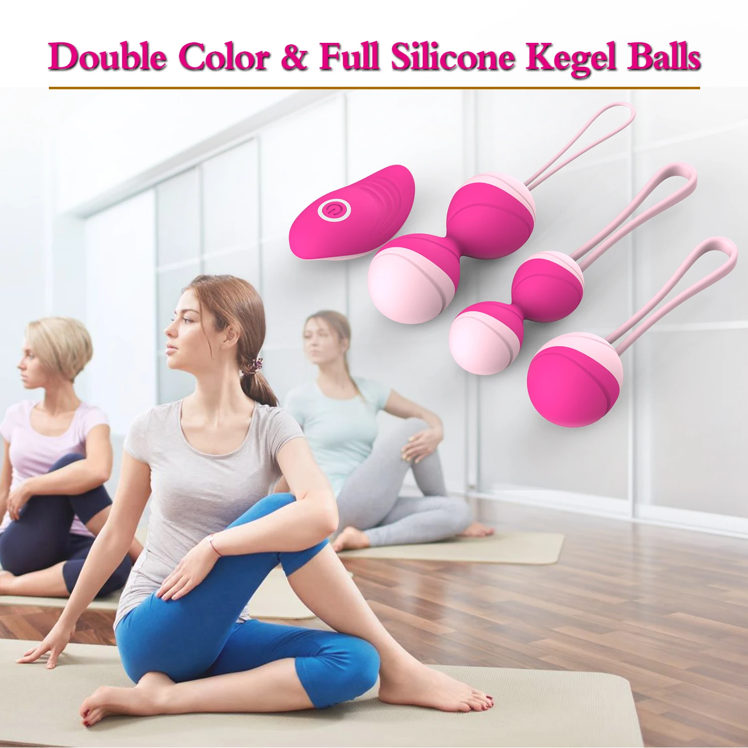 Pelvic Floor Kegel Ball Remote Control Vagina Exercise Ball Vaginal