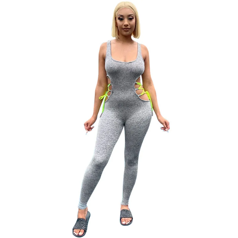 Polyester / Cotton Fabric Customization Jumpsuit Slim Hollow Out Stitching Jumpsuit Women'S Rompers Womens Sexy
Polyester / Cotton Fabric Customization Jumpsuit Slim Hollow Out Stitching Jumpsuit Women'S Rompers Womens Sexy