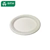Biodegradable lamination oil cut resistant sugarcane pulp white take away food tray packaging