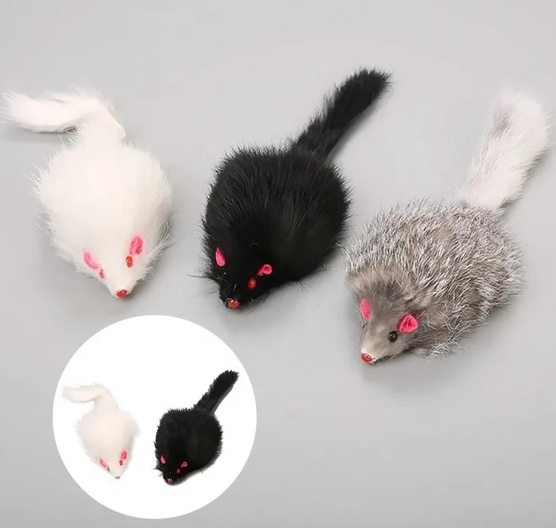 Cute Fake Mouse Pet Cat Toy Soft Rabbit Fur Long Hairy Tail Mouse Toy Plush Cat Toy, As picture
Cute Fake Mouse Pet Cat Toy Soft Rabbit Fur Long Hairy Tail Mouse Toy Plush Cat Toy, As picture