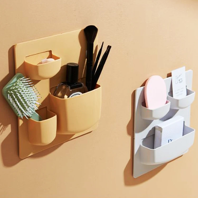 Self stick adhesive multifunction water proof bathroom bath kitchen plastic floating storage wall mounted shelf holder rack, Naturtal and black
Self stick adhesive multifunction water proof bathroom bath kitchen plastic floating storage wall mounted shelf holder rack, Naturtal and black