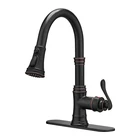 BWE Modern Cupc Upc NSF Single Handle Oil Rubbed Bronzel Commercial Pull Down Kitchen Sink Faucet with Sprayer