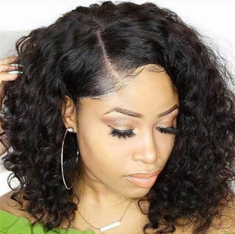 Hot sale New Kinky Bob Black Wigs Extension Wigs For Black Woman Pre-plucked Wigs For Beauty Lace Front Wig Synthetic Hair
Hot sale New Kinky Bob Black Wigs Extension Wigs For Black Woman Pre-plucked Wigs For Beauty Lace Front Wig Synthetic Hair
