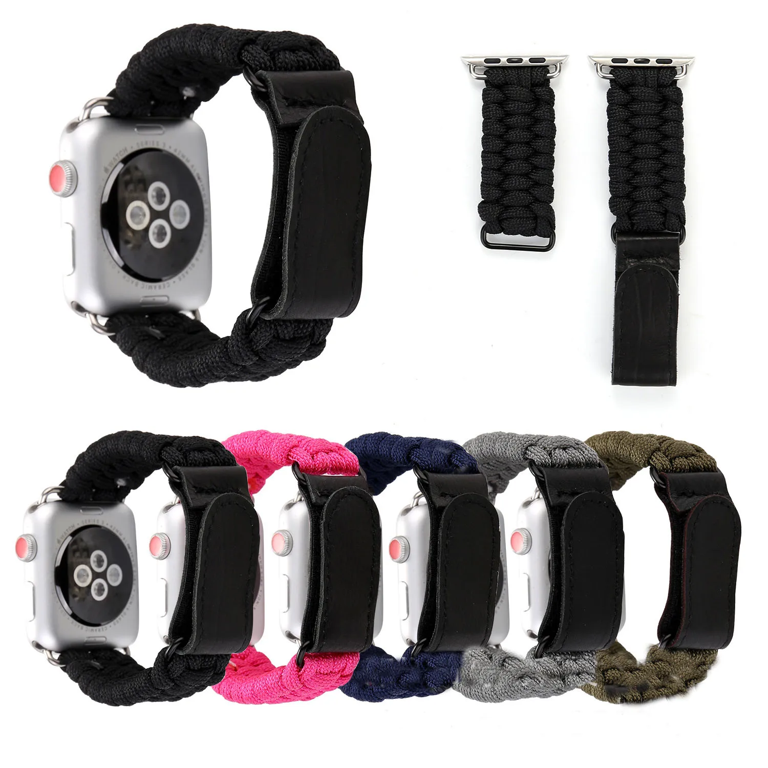 Outdoor Woven Bracelet Strap for Apple Watch Strap for Iwatch 6 5 4 3 2 1 Wrist Band, Optional
Outdoor Woven Bracelet Strap for Apple Watch Strap for Iwatch 6 5 4 3 2 1 Wrist Band, Optional