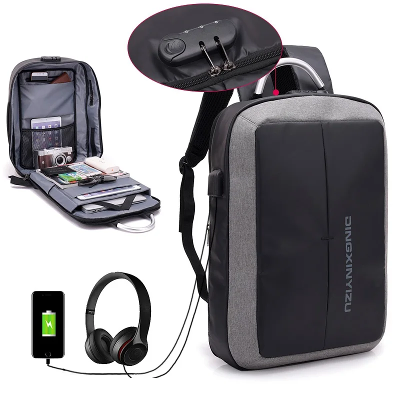 Multifunctional Water Resistant Durable travel Business laptop backpack with USB Charging Port, 3 colors or customized
Multifunctional Water Resistant Durable travel Business laptop backpack with USB Charging Port, 3 colors or customized