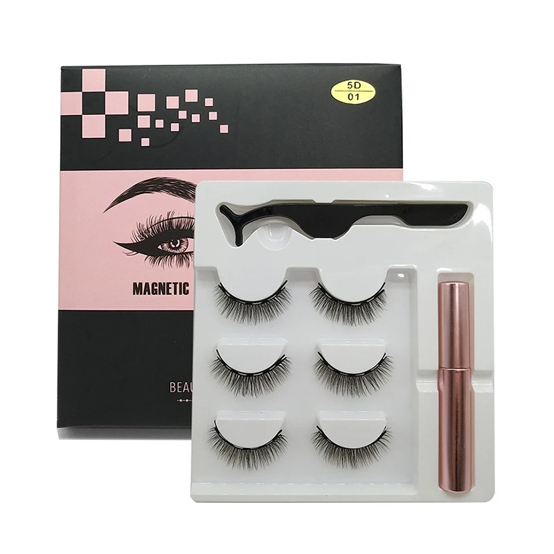 3 Pairs Of Artificial Water Soft Magnetic Mink Eyelashes 3D Magnetic Eyeliner And Tweezers Set
3 Pairs Of Artificial Water Soft Magnetic Mink Eyelashes 3D Magnetic Eyeliner And Tweezers Set