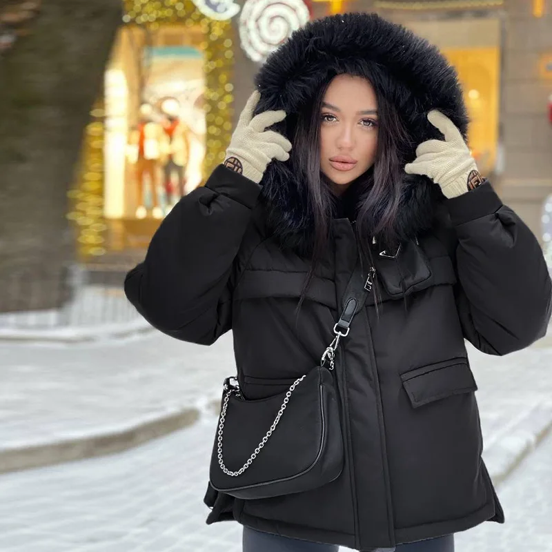 2021 Winter Loose Hooded Zipper Cotton Jacket Street Hipster Casual Simple Style Women Coats, Picture showns
2021 Winter Loose Hooded Zipper Cotton Jacket Street Hipster Casual Simple Style Women Coats, Picture showns