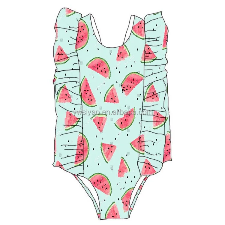 Wholesale Watermelon Print Girls Swimwear Kids Bikini Summer Fashion Ruffles Swimwear Children Swimming Clothes, As picture
Wholesale Watermelon Print Girls Swimwear Kids Bikini Summer Fashion Ruffles Swimwear Children Swimming Clothes, As picture