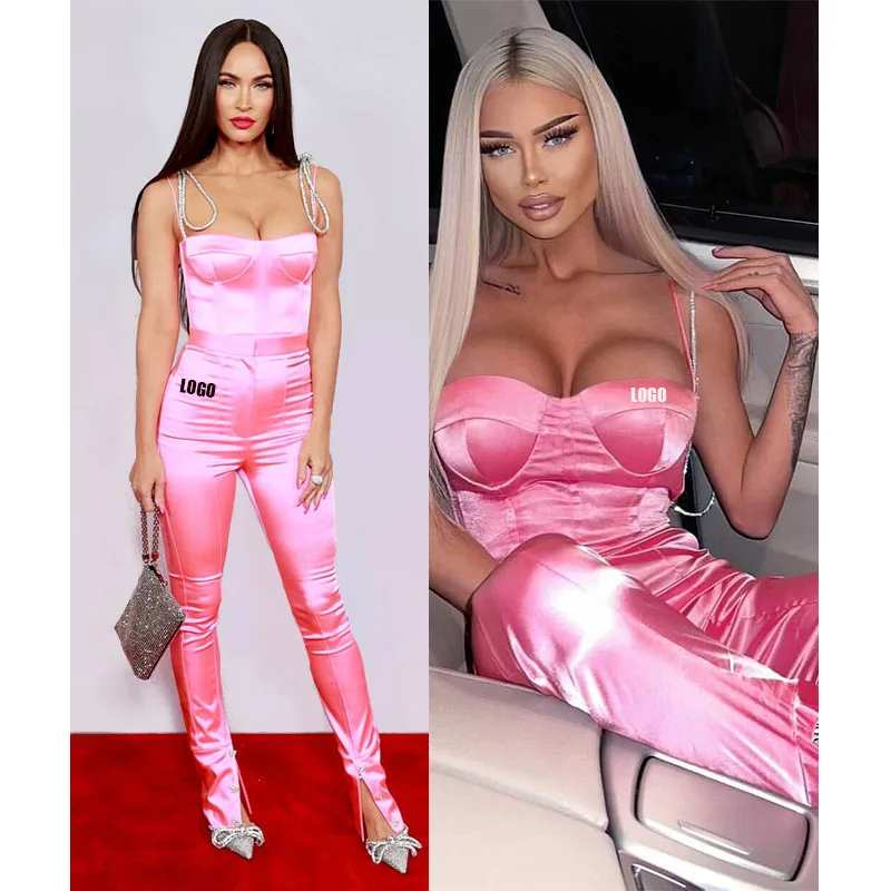 Free shipping Autumn Women Sexy Elegant silk High Waist Wide Leg Workout Sleeveless Satin Jumpsuits, Customized color
Free shipping Autumn Women Sexy Elegant silk High Waist Wide Leg Workout Sleeveless Satin Jumpsuits, Customized color