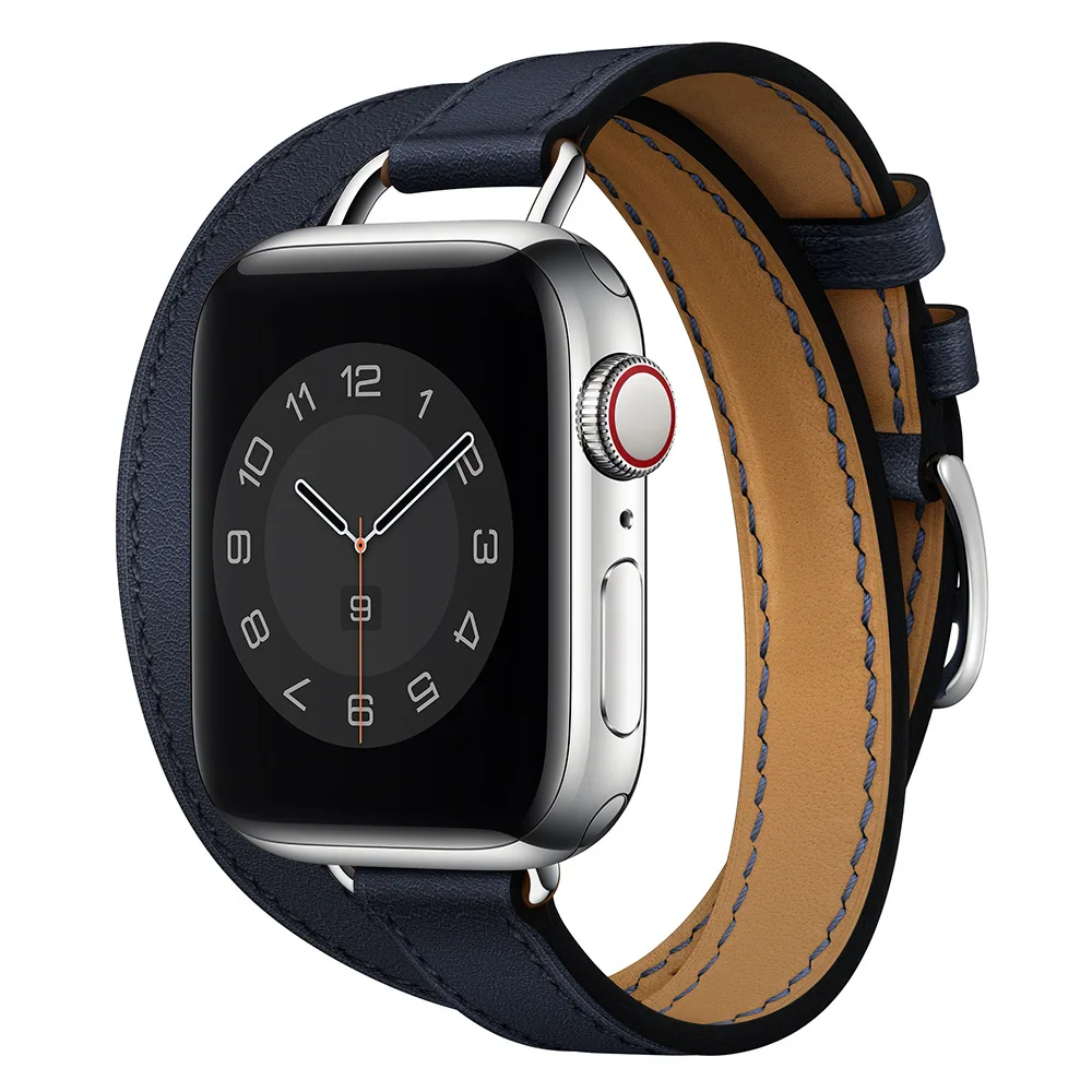 For Apple Watch 6 Band Genuine Swift Leather Apple Watch Strap Double Tourei Strap Bracelet for iWatch 5 4 3 2 1 Wristband
For Apple Watch 6 Band Genuine Swift Leather Apple Watch Strap Double Tourei Strap Bracelet for iWatch 5 4 3 2 1 Wristband