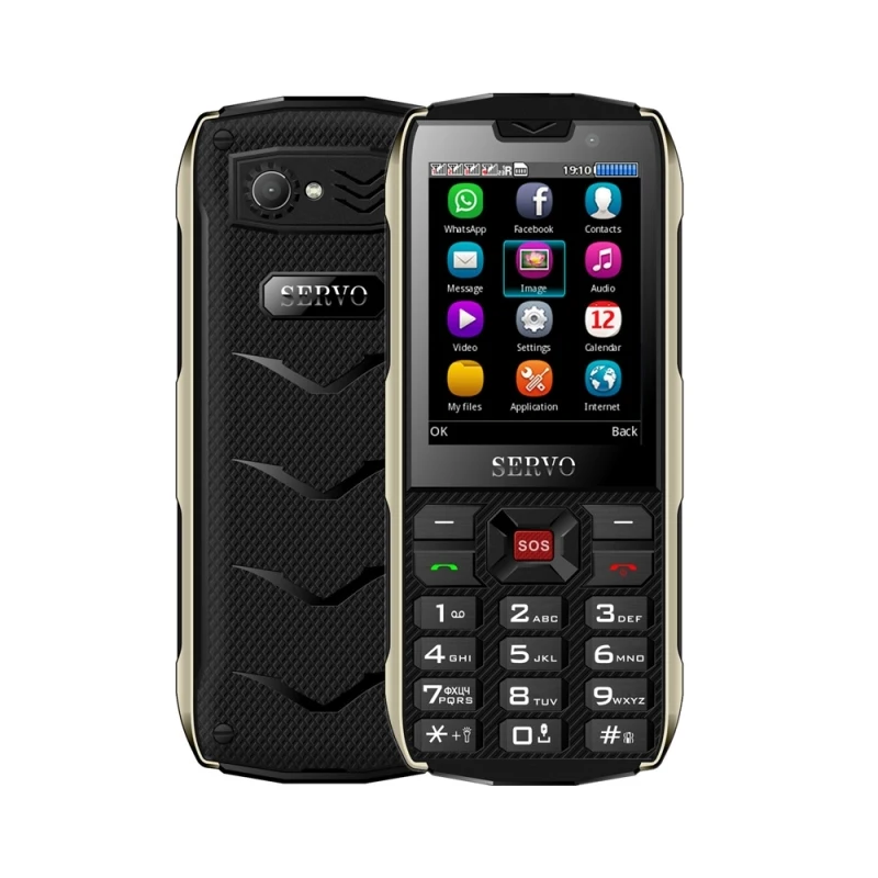 

English Key SERVO H8 Mobile Phone Spredtrum SC6531CA Big speaker 3000mAh 2.8 inch 2G Feature Phone