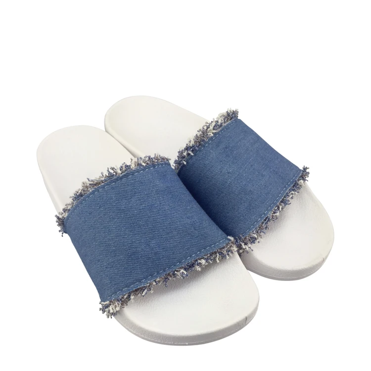 New Design Flat Blank Woman Slide Sandal Lady Slipper Denim Fabric Shoes, Picture color or according to customer requirements
New Design Flat Blank Woman Slide Sandal Lady Slipper Denim Fabric Shoes, Picture color or according to customer requirements