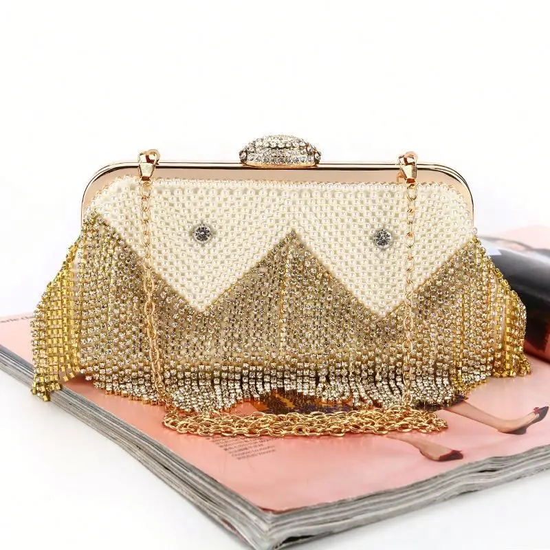Hot Sell Luxury Celebrities Glittering Shining Purse of Crystal Stone Bling Evening Clutch Hand Bag With Tassel
Hot Sell Luxury Celebrities Glittering Shining Purse of Crystal Stone Bling Evening Clutch Hand Bag With Tassel