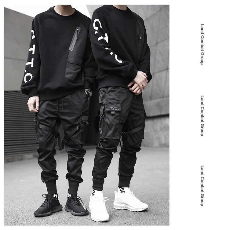 Wholesale Men Multi-Pocket High Qual Men's Trousers Streetwear Fashion Cargo Pants Men Pants, Black
Wholesale Men Multi-Pocket High Qual Men's Trousers Streetwear Fashion Cargo Pants Men Pants, Black