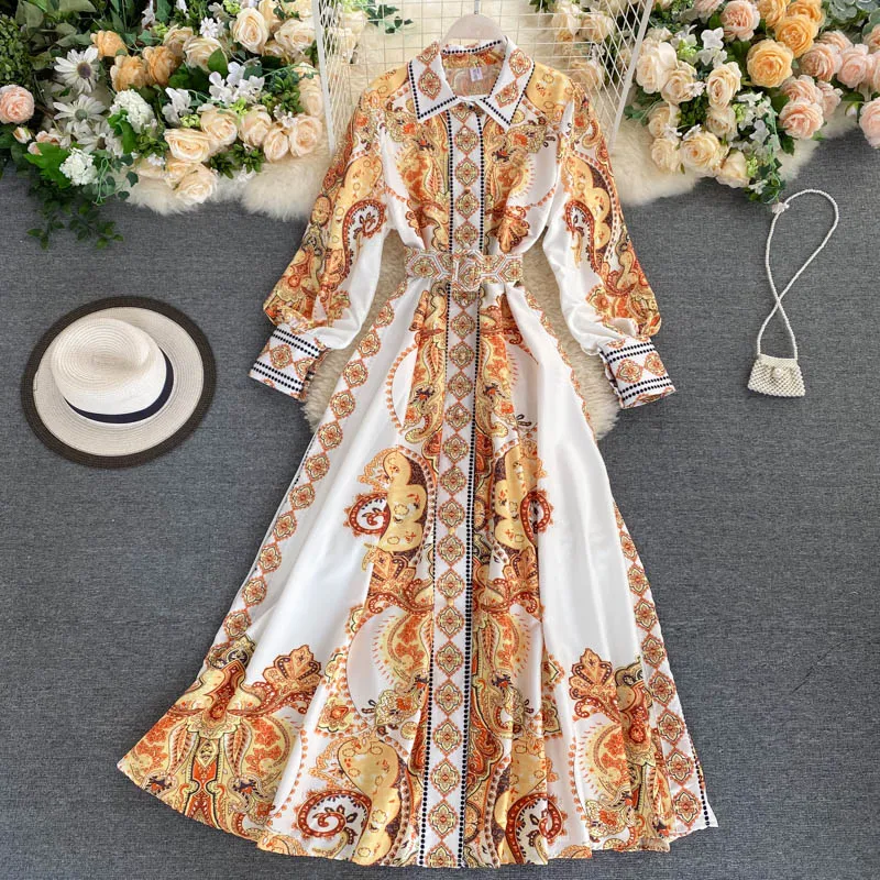 Europe and the United States new lapel single-breasted long dress with belt Long Maxi Dress Inspiration Women Maxi Dress 
Europe and the United States new lapel single-breasted long dress with belt Long Maxi Dress Inspiration Women Maxi Dress