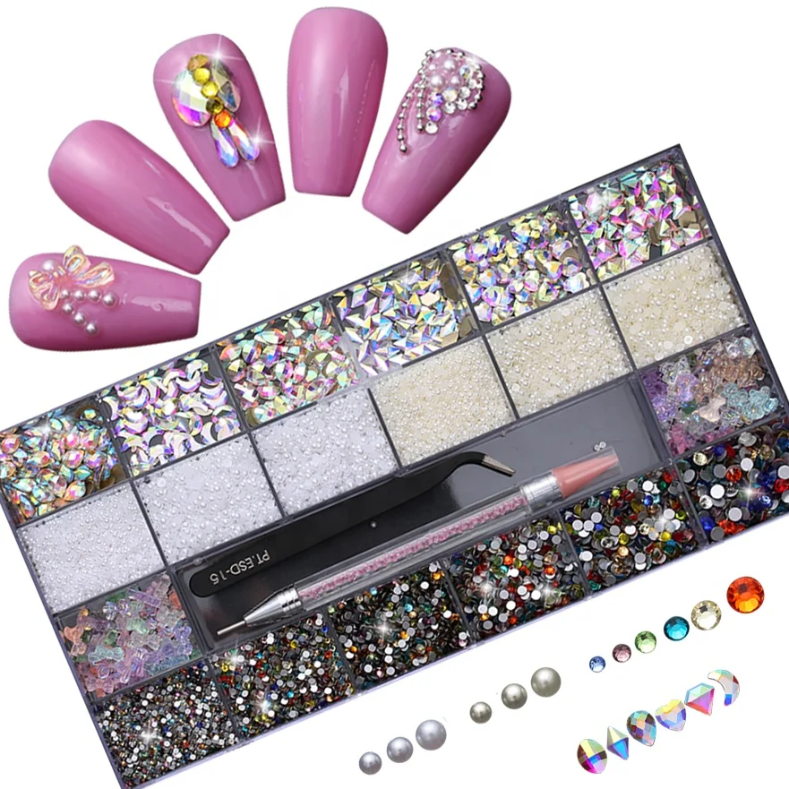 Wholesale High Quality Nail Supplies Mixed Design Professional Nail Charms In Box Set
Wholesale High Quality Nail Supplies Mixed Design Professional Nail Charms In Box Set