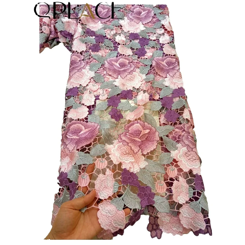 Beautiful african multicolor guipure lace fabric Nigeria lace fabric 2021 for party dress, As picture
Beautiful african multicolor guipure lace fabric Nigeria lace fabric 2021 for party dress, As picture