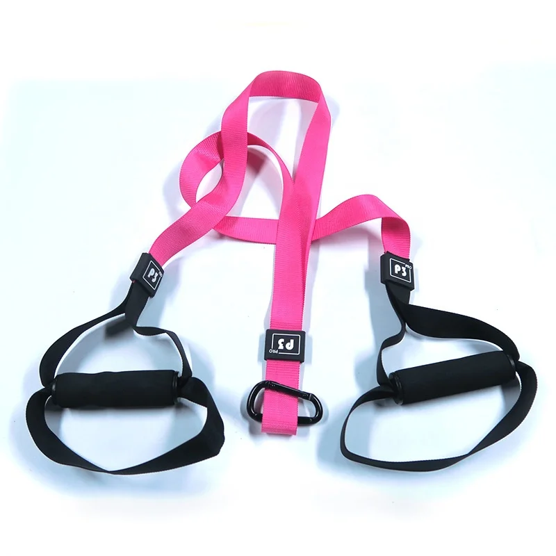 Multi-functional portable suspension tensile belt yoga fitness equipment suspension resistance stretching training belt, Black
Multi-functional portable suspension tensile belt yoga fitness equipment suspension resistance stretching training belt, Black