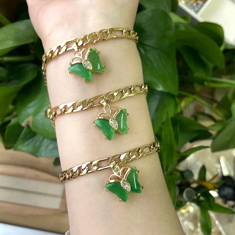Wholesale Charm Butterfly Bracelet Bangle Stainless Steel Bracelets For Women Bracelets Accessories Jewelry Hot Selling, Green
Wholesale Charm Butterfly Bracelet Bangle Stainless Steel Bracelets For Women Bracelets Accessories Jewelry Hot Selling, Green