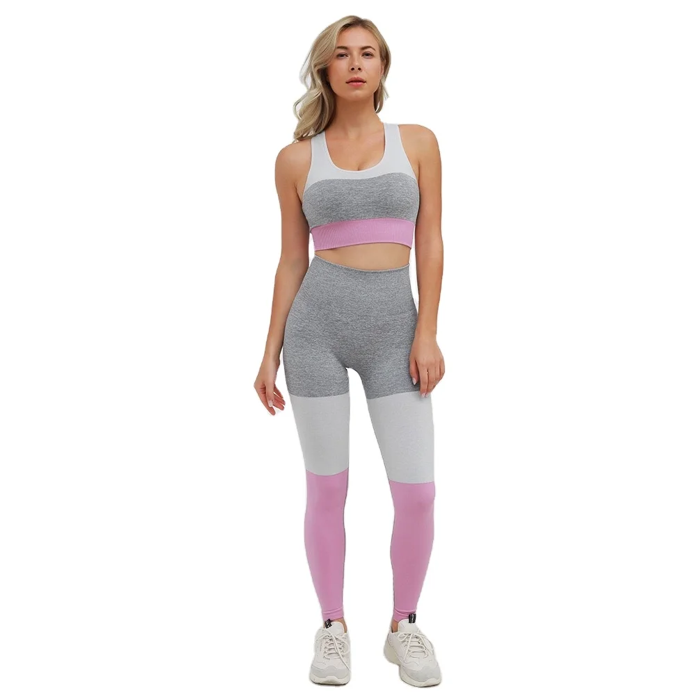 BBZC2427 pink 2020 new ladies OEM high quality sportswear yoga suit stitching three-color seamless shorts top tight pants suit
BBZC2427 pink 2020 new ladies OEM high quality sportswear yoga suit stitching three-color seamless shorts top tight pants suit