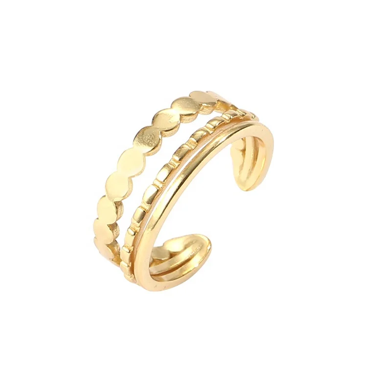 Factory Wholesale Korea Multi-layer Open Trendy Rings Line Wind Gold Plated Rings 925 Sterling Silver Ring For Women Gift
Factory Wholesale Korea Multi-layer Open Trendy Rings Line Wind Gold Plated Rings 925 Sterling Silver Ring For Women Gift