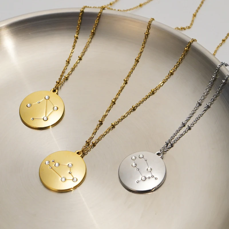 HBK Female Elegant Sign Pendants Charm Chain Choker Astrology Necklaces 12 Horoscope diamonds Necklaces, Gold,silver,rosegold
HBK Female Elegant Sign Pendants Charm Chain Choker Astrology Necklaces 12 Horoscope diamonds Necklaces, Gold,silver,rosegold
