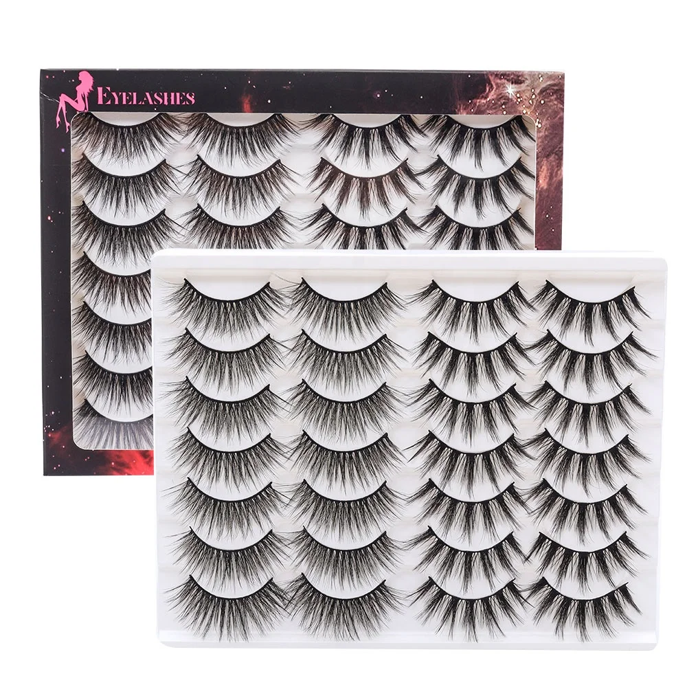 Wholesale 14 Pairs 3D Mink Lashes Natural False Eyelashes Dramatic Fluffy Soft Wispy Volume Cross Reusable Eyelashes
Wholesale 14 Pairs 3D Mink Lashes Natural False Eyelashes Dramatic Fluffy Soft Wispy Volume Cross Reusable Eyelashes
