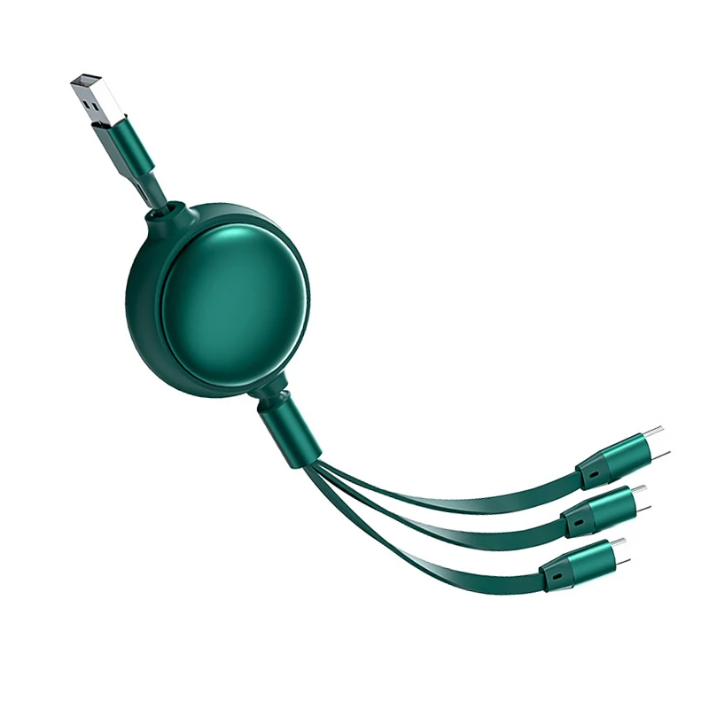 Multi Retractable Fast Charger Cord 3 in 1 USB Charging Cable for iphone samsung type c Micro USB Cell Phone charger, Green/red/black/orange/blue
Multi Retractable Fast Charger Cord 3 in 1 USB Charging Cable for iphone samsung type c Micro USB Cell Phone charger, Green/red/black/orange/blue